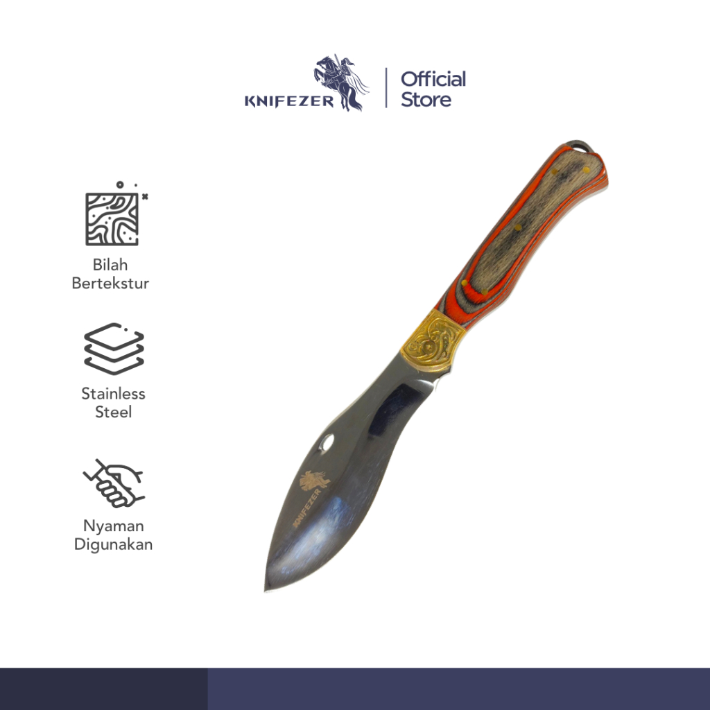 KNIFEZER Pisau Daging Stainless Steel Thawing Forged Butcher Knife - G244