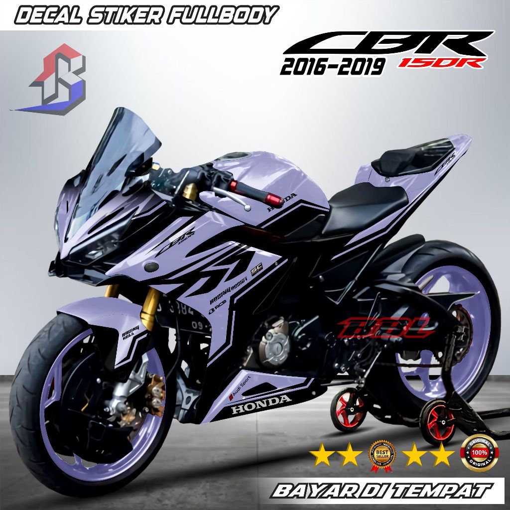 (Terbaru) Decal Stiker Variasi Cbr 150r K45G K45N 2016 - 2019 Decal Full Body CBR 150R Motif Racing