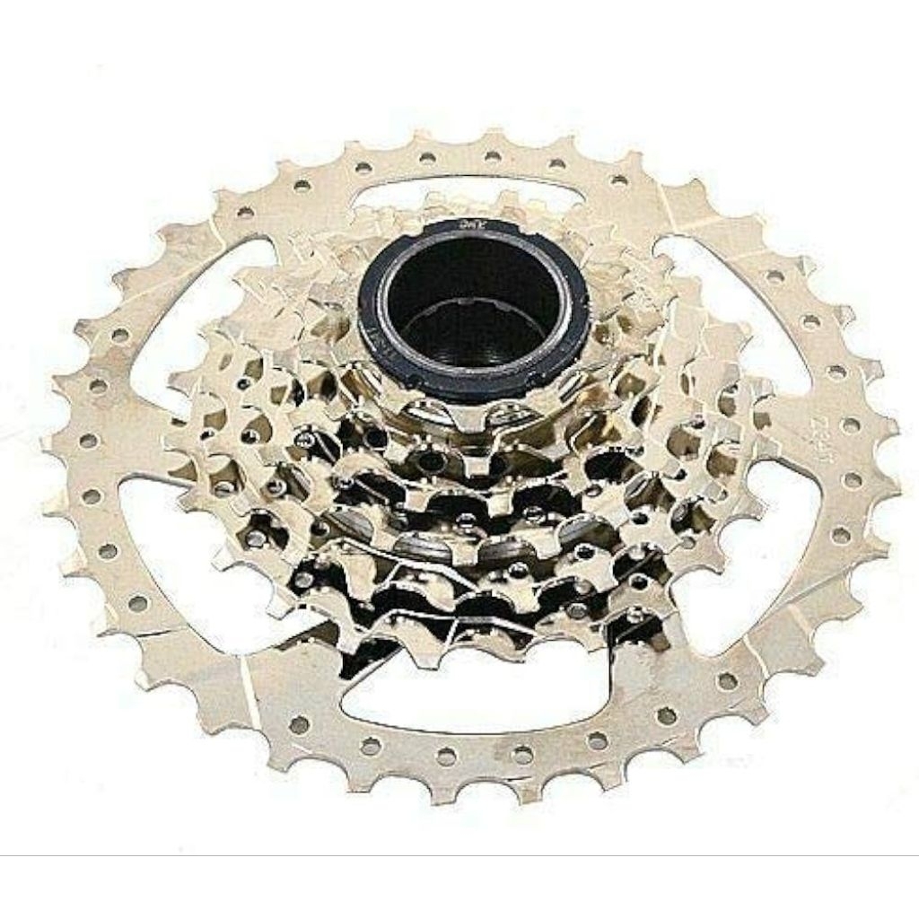 Frewheel DNP 7 speed Screw om nickel plate 11-34t frewheel 7speed type drat untuk federal, balap jad