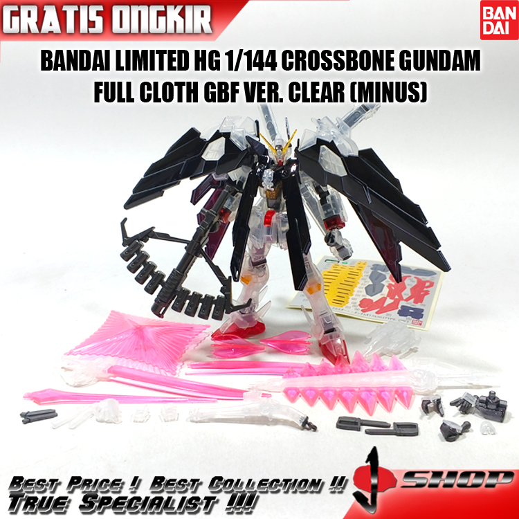 BANDAI LIMITED HG 1/144 CROSSBONE GUNDAM FULL CLOTH GBF VER. CLEAR (MINUS) LTDHG486