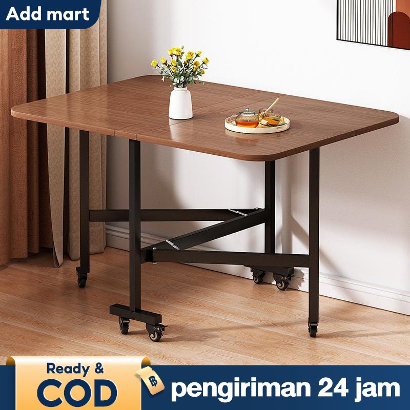 Meja Makan Lipat Untuk Rumah Sewa Apartemen Kecil Meja Lipat Multifungsi Ultra Tipis