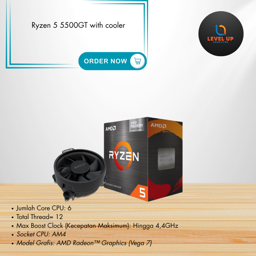 Ryzen 5 5500GT with cooler