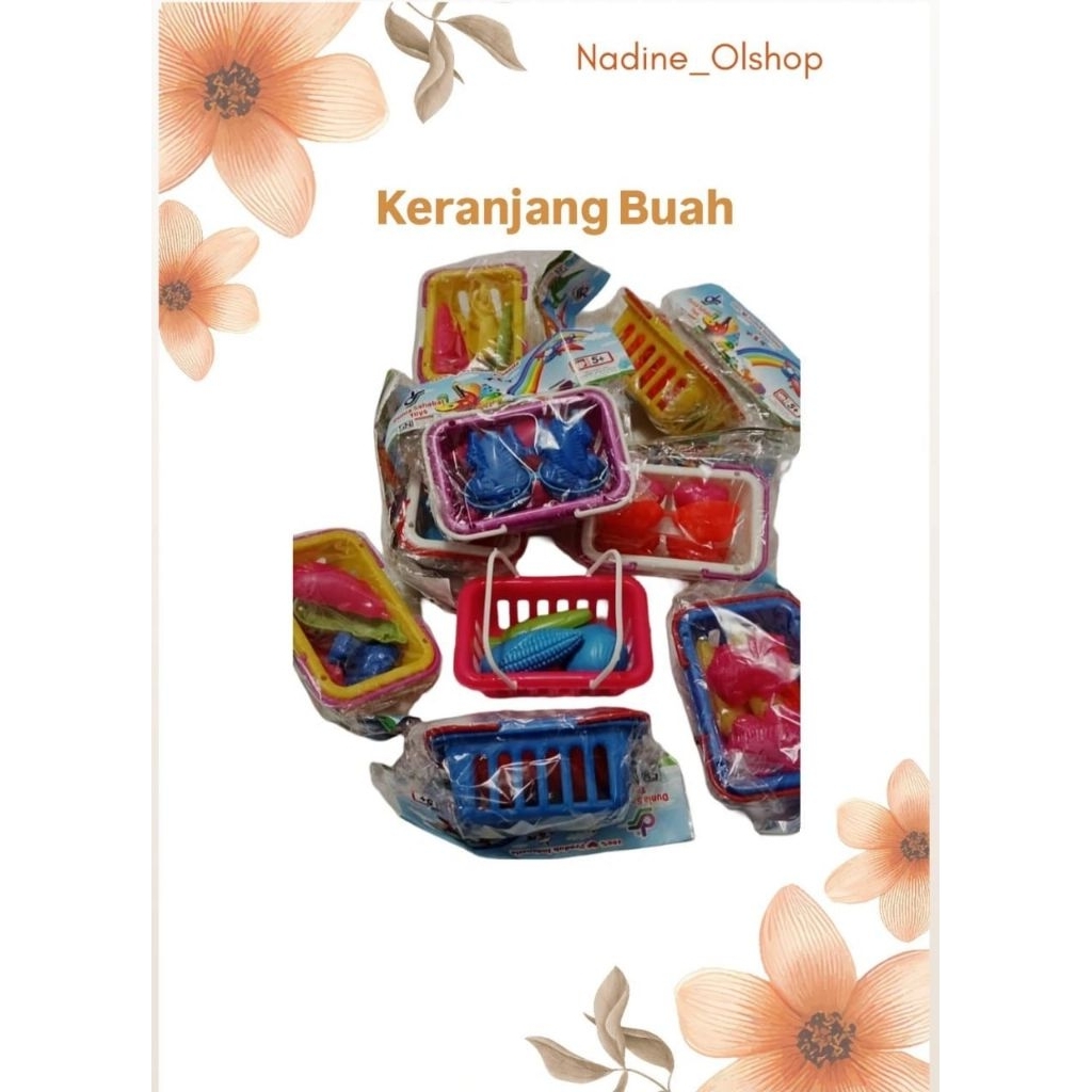 Keranjang Buah | Mainan keranjang buah anak