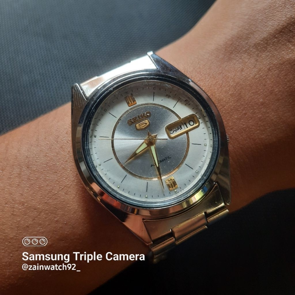SEIKO 5  AUTOMATIC CAL.7s26 SILVER DIAL VINTAGE ORIGINAL
