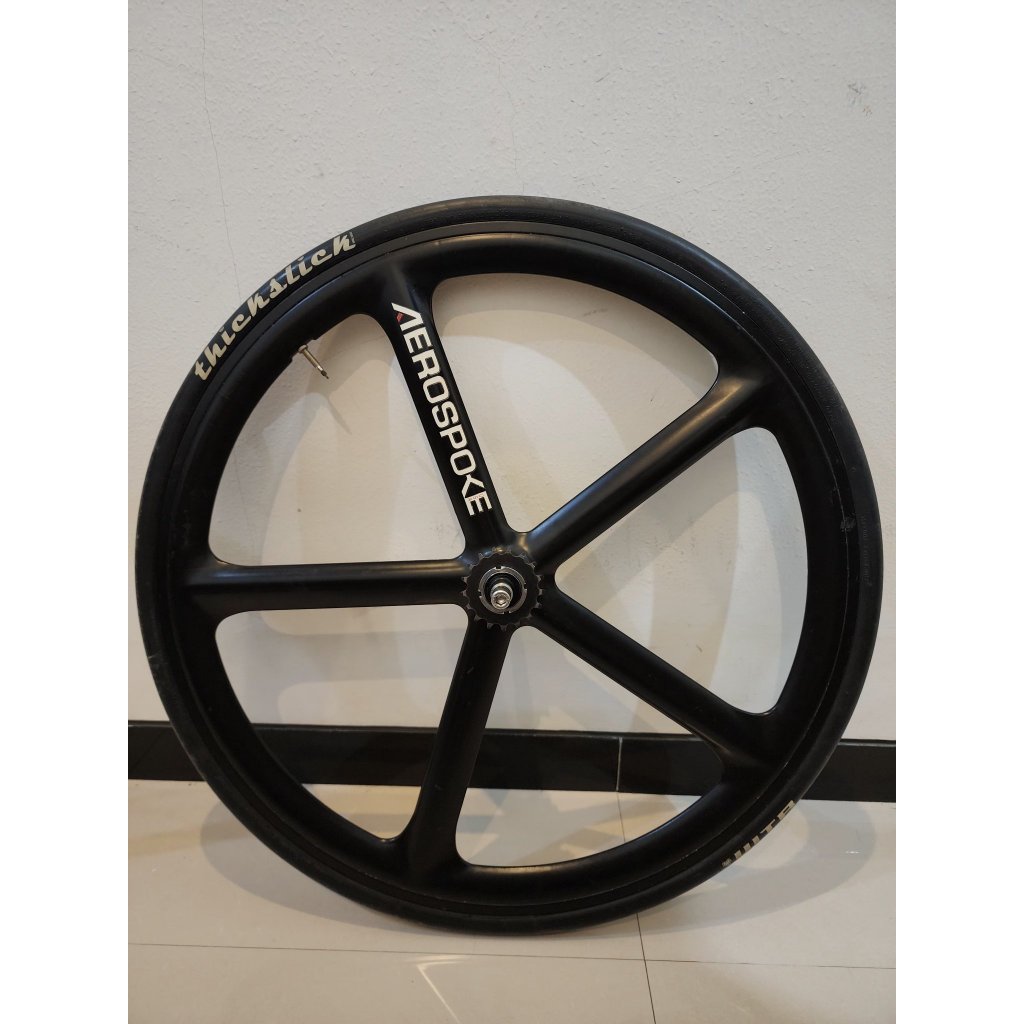 Wheelset Aerospoke Rear Include Cogset dan Ban luar dalam