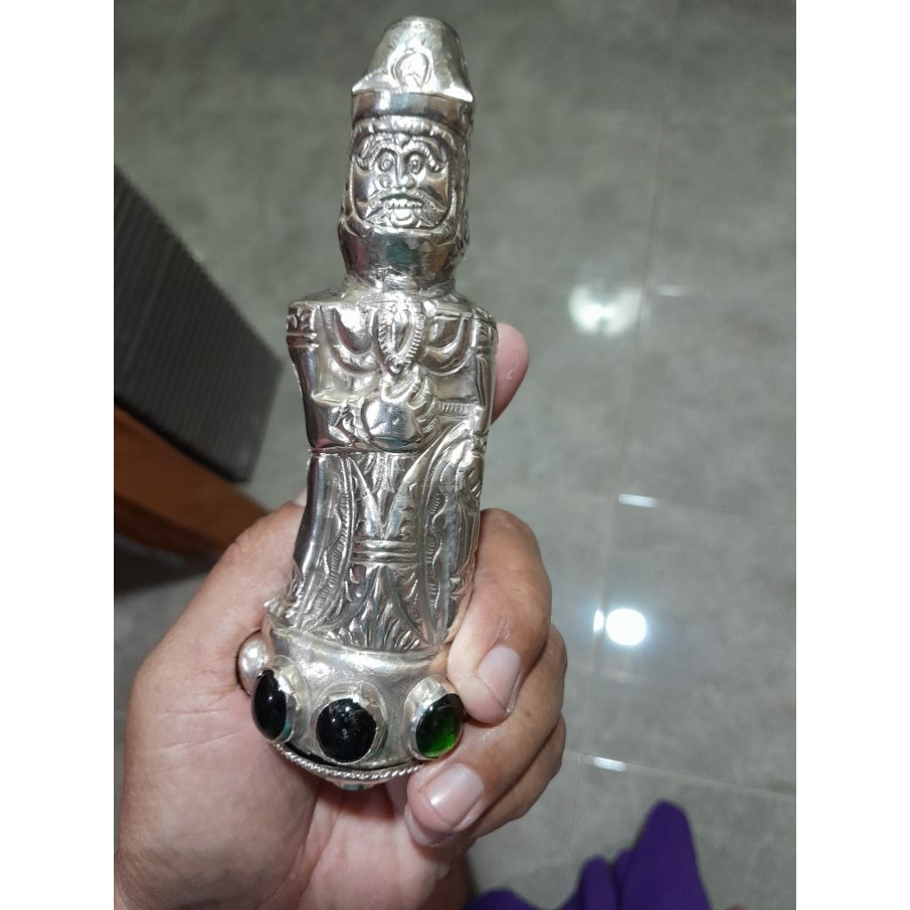 gagang handel pusaka koleksi lapis perak kuno