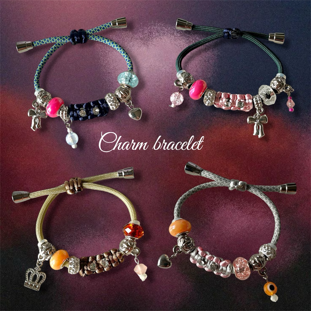 charm bracelet | gelang pandora | gelang paracord | charm gelang