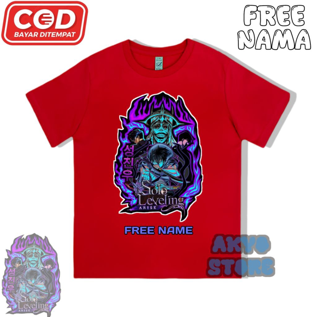 Baju Kaos Anak Solo Leveling Unisex - baju Kaos Anak Solo Leveling