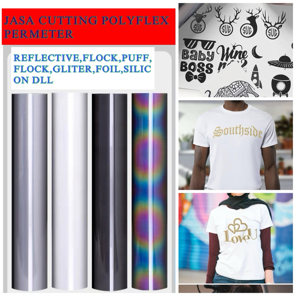 jasa cutting polyflex permeter - cutting polyflex reflective
