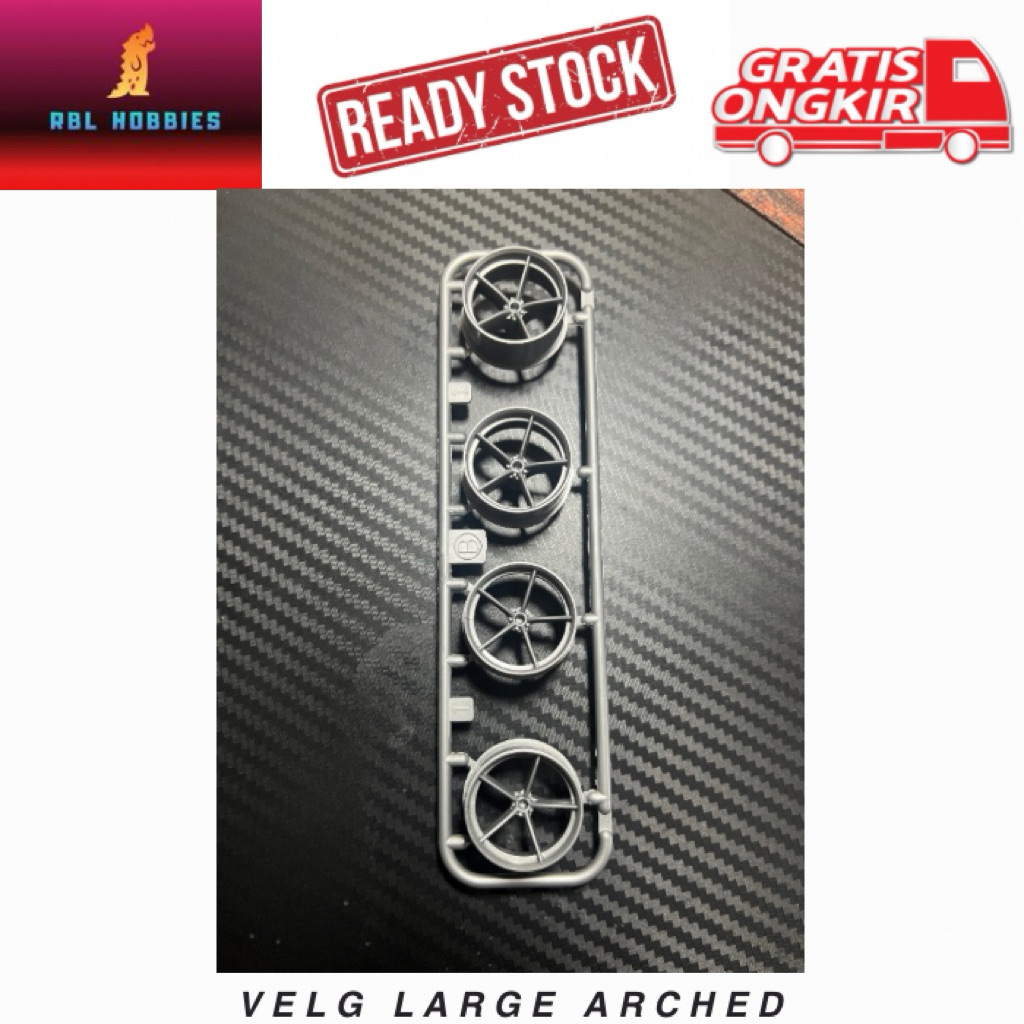 Tamiya Velg Large Arched Original Loose Kit Mini4WD