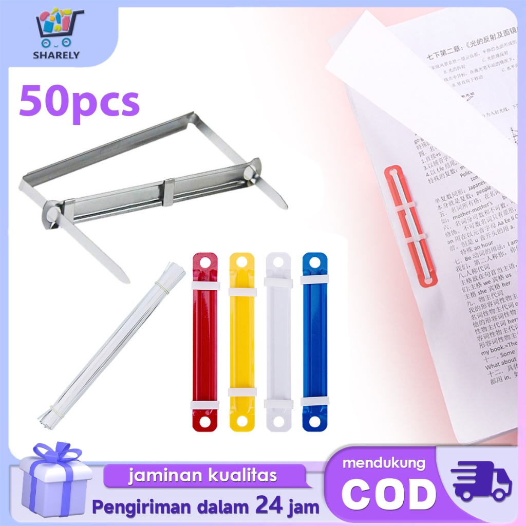 Acco Paper Fastener 1 Kotak 50 Pcs Pengikat Kertas Besi Business File Paper Fastener