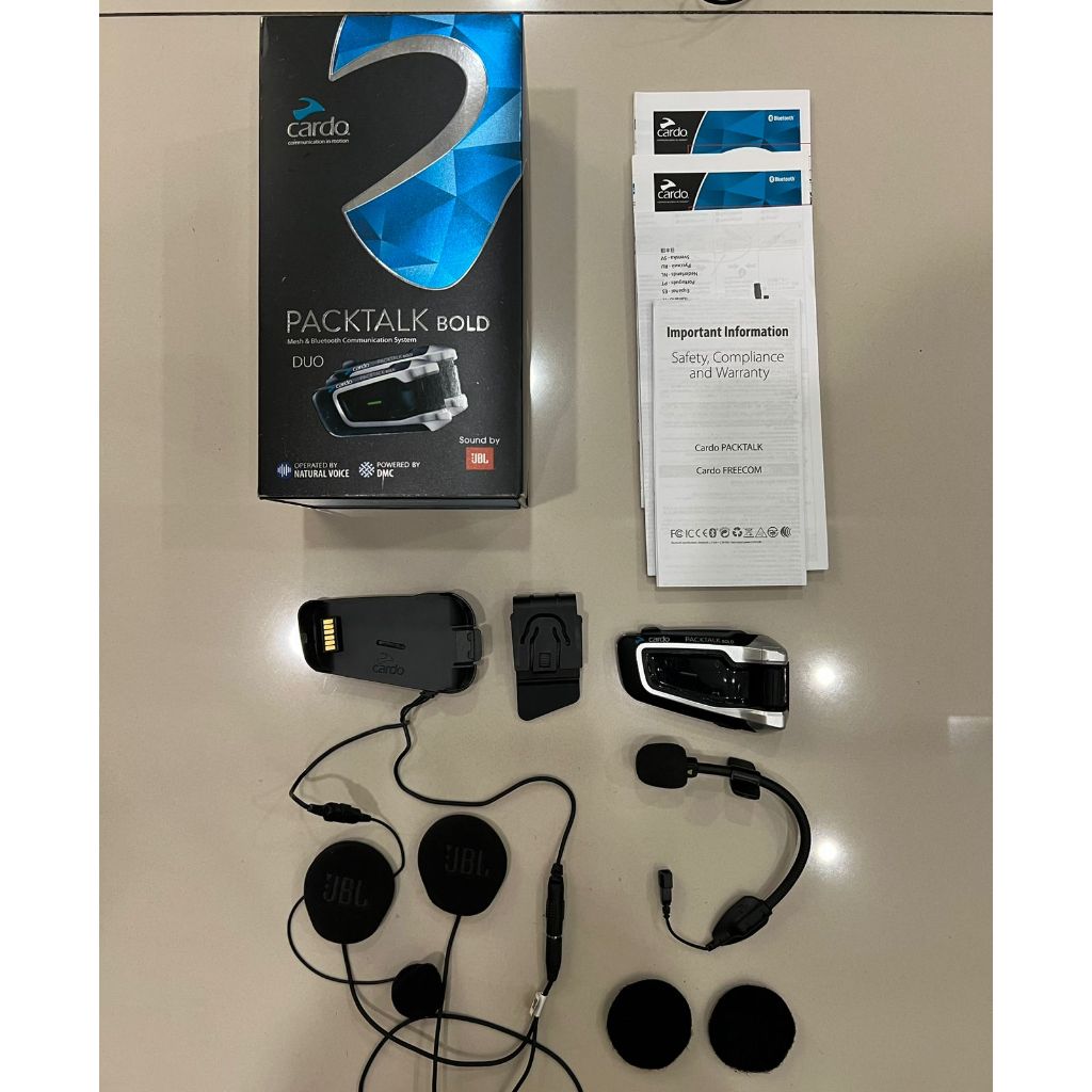 Cardo Packtalk Bold Silver JBL Fullset Second