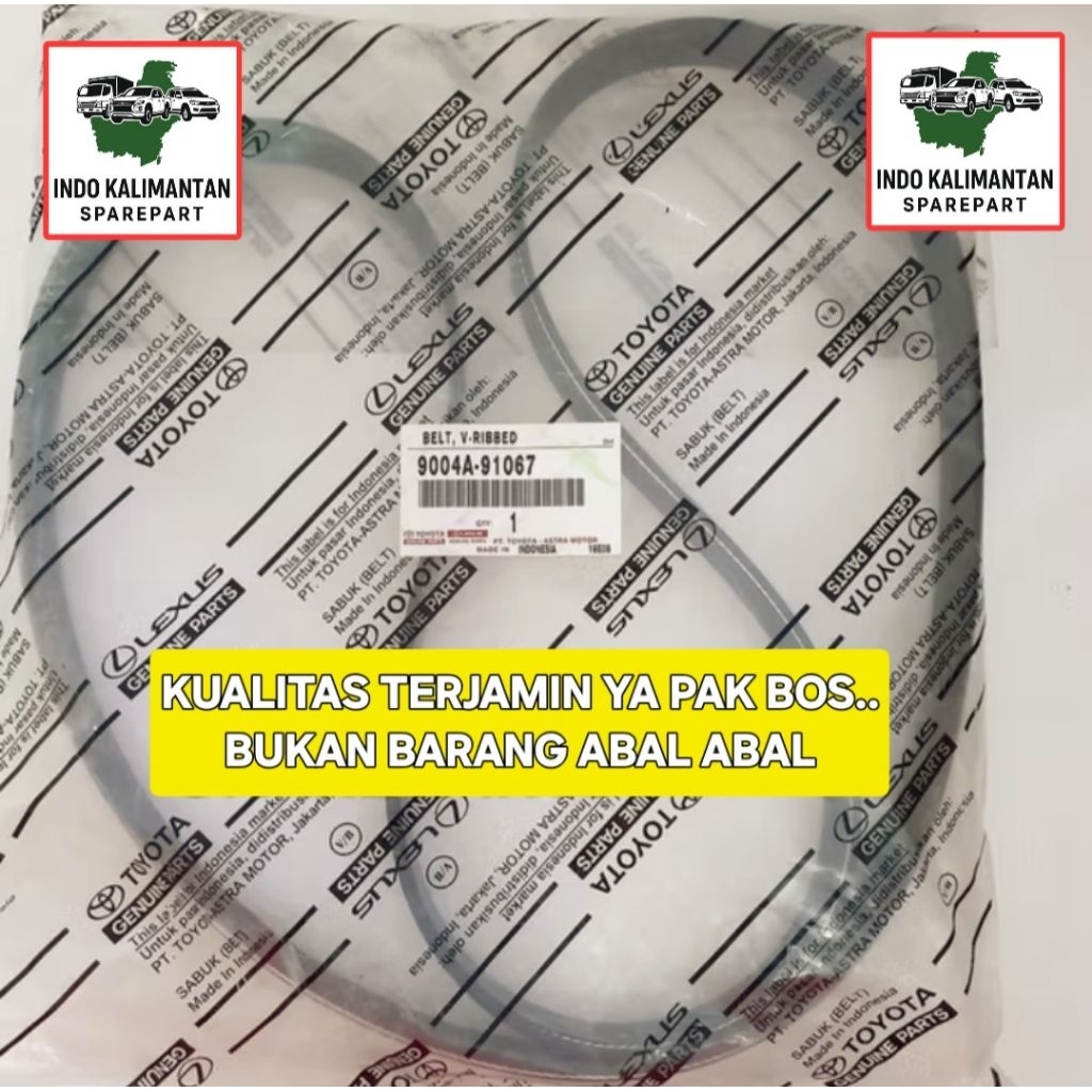 FAN BELT TALI KIPAS ASLI AVANZA XENIA 2016-2021/RUSH TERIOS 2018 6PK1520 ORIGINAL