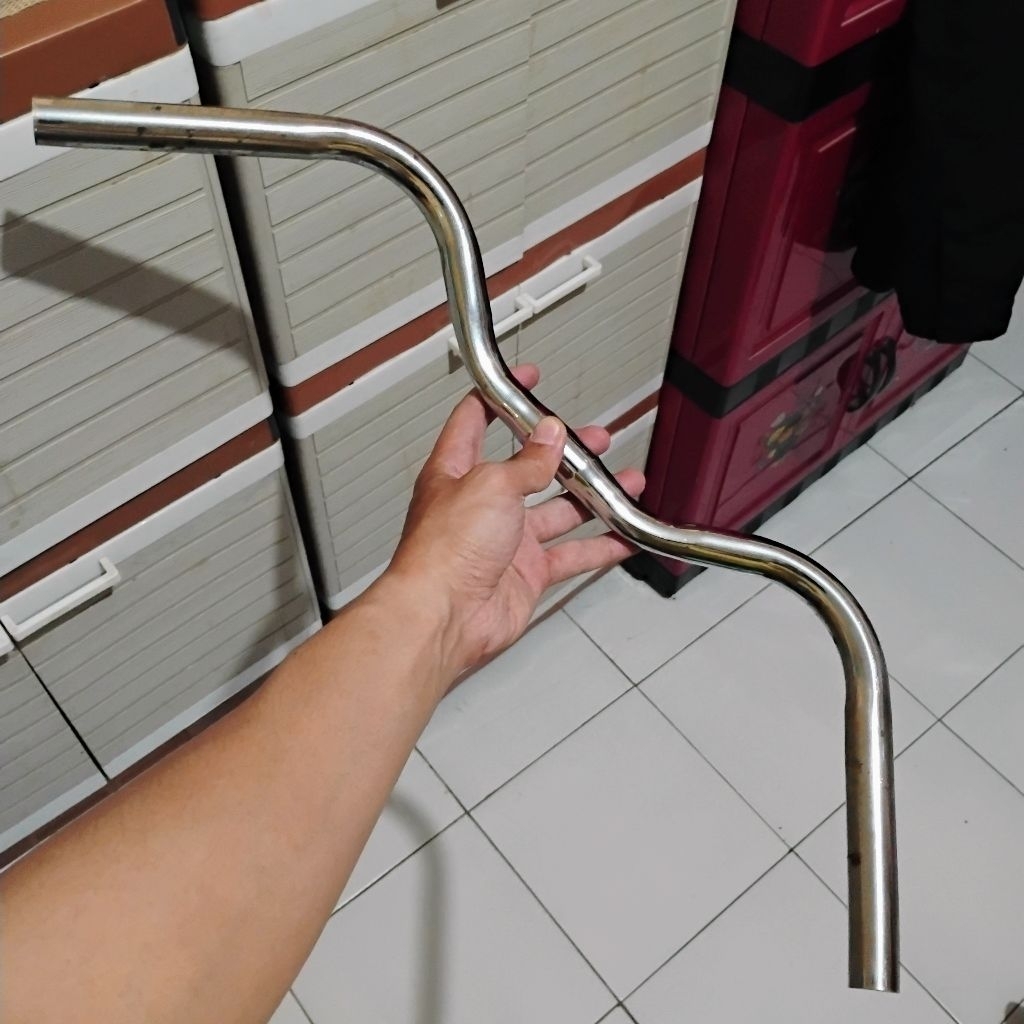 Stang kumis moustache handlebar stang sepeda jengki minion camar standard 25.4 bekas
