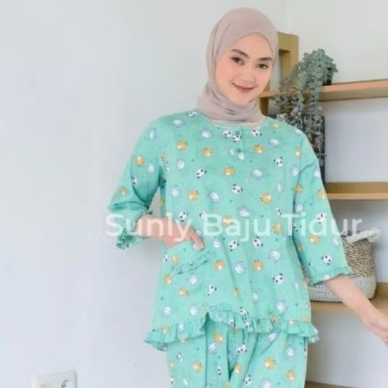 Baju tidur Sunly celana panjang lgn 3/4 18 20 22 24