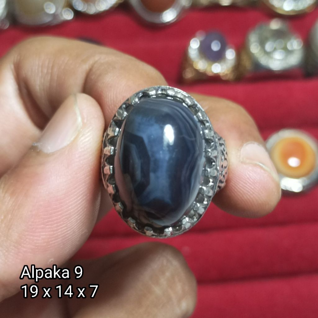 Akik Natural Sulaiman Motif.