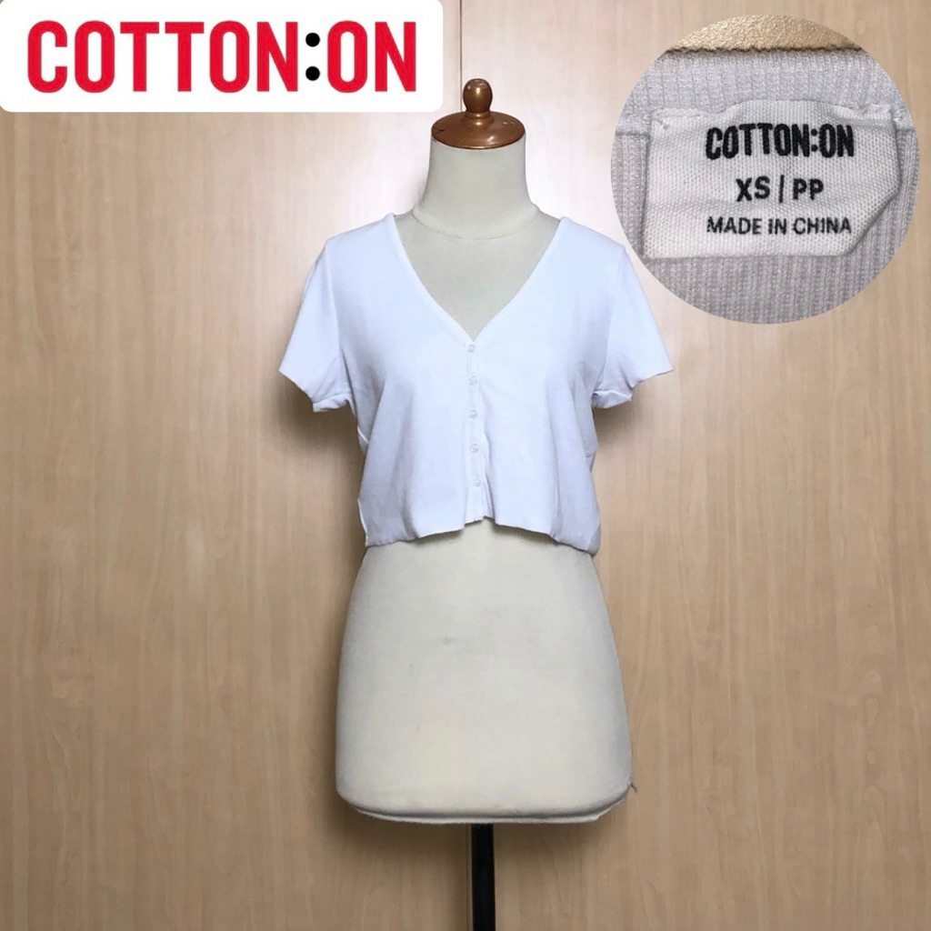 Cotton On crop ribbed top XS-S