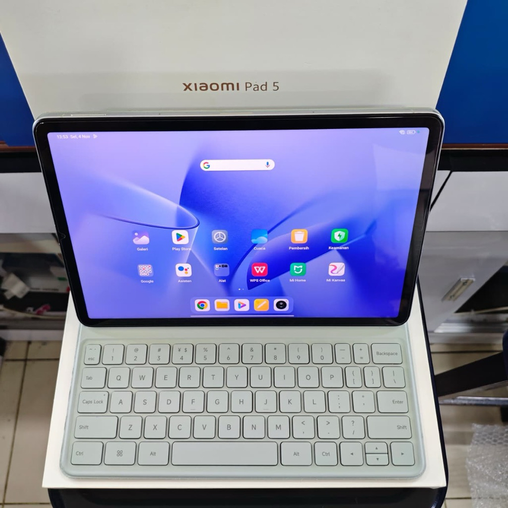 Xiaomi pad 5 ram 6/256 second fullset original plus keyboard termurah