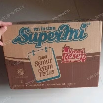 SuperMi mie khas MEDAN ( 40 pcs / Dus ) instan supermie Per Dus SEMUR AYAM PEDAS