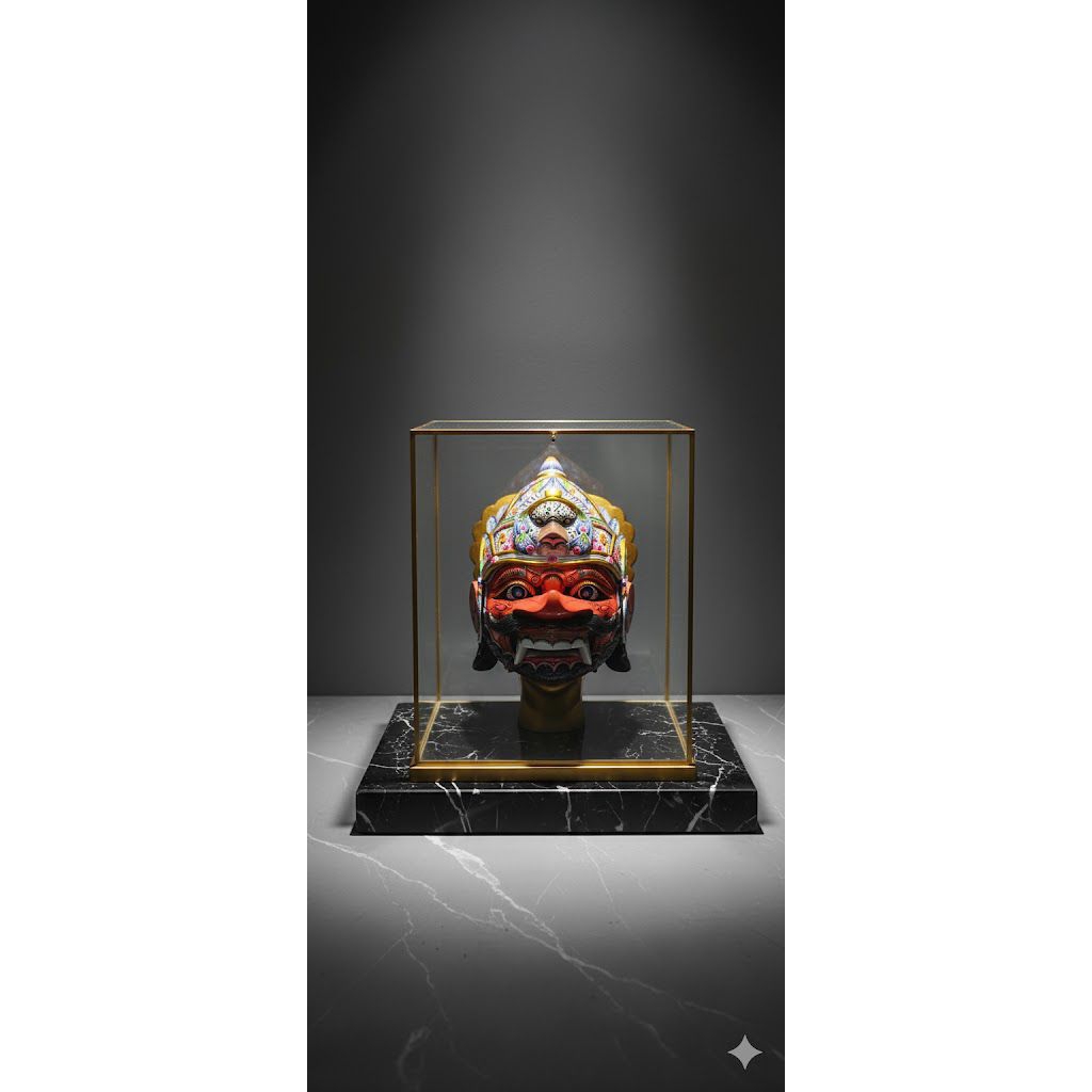 kepala wayang golek Rahwana Aan Giriharja