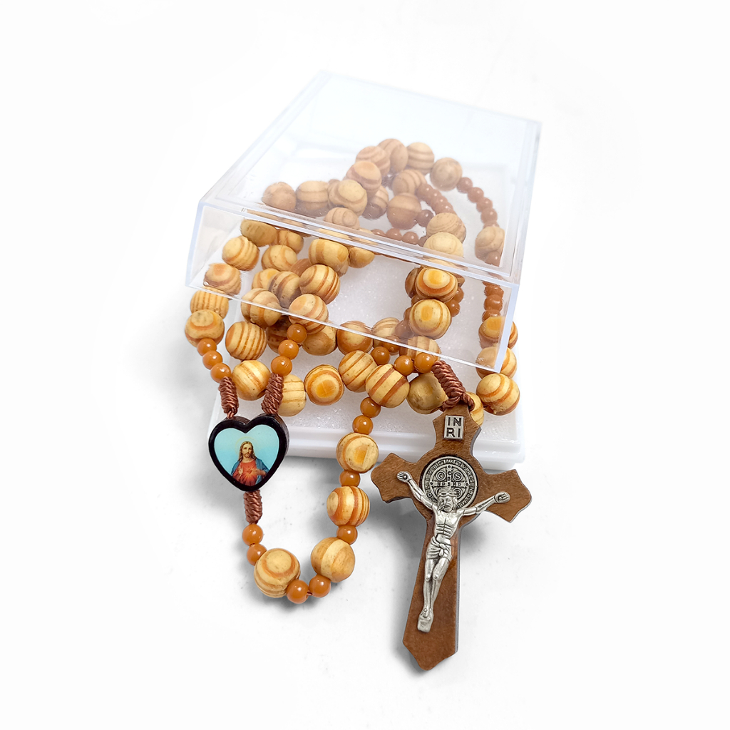 (EKSKLUSIF) Rosario Kayu Original Puser Bumi ORIGINAL / Kalung Rosario Kayu Bertuah /Rosario Katolik