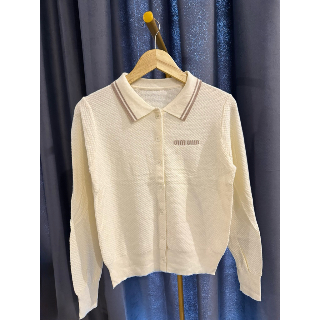 Cardigan Knit Miu Cardigan Miu Import CHN