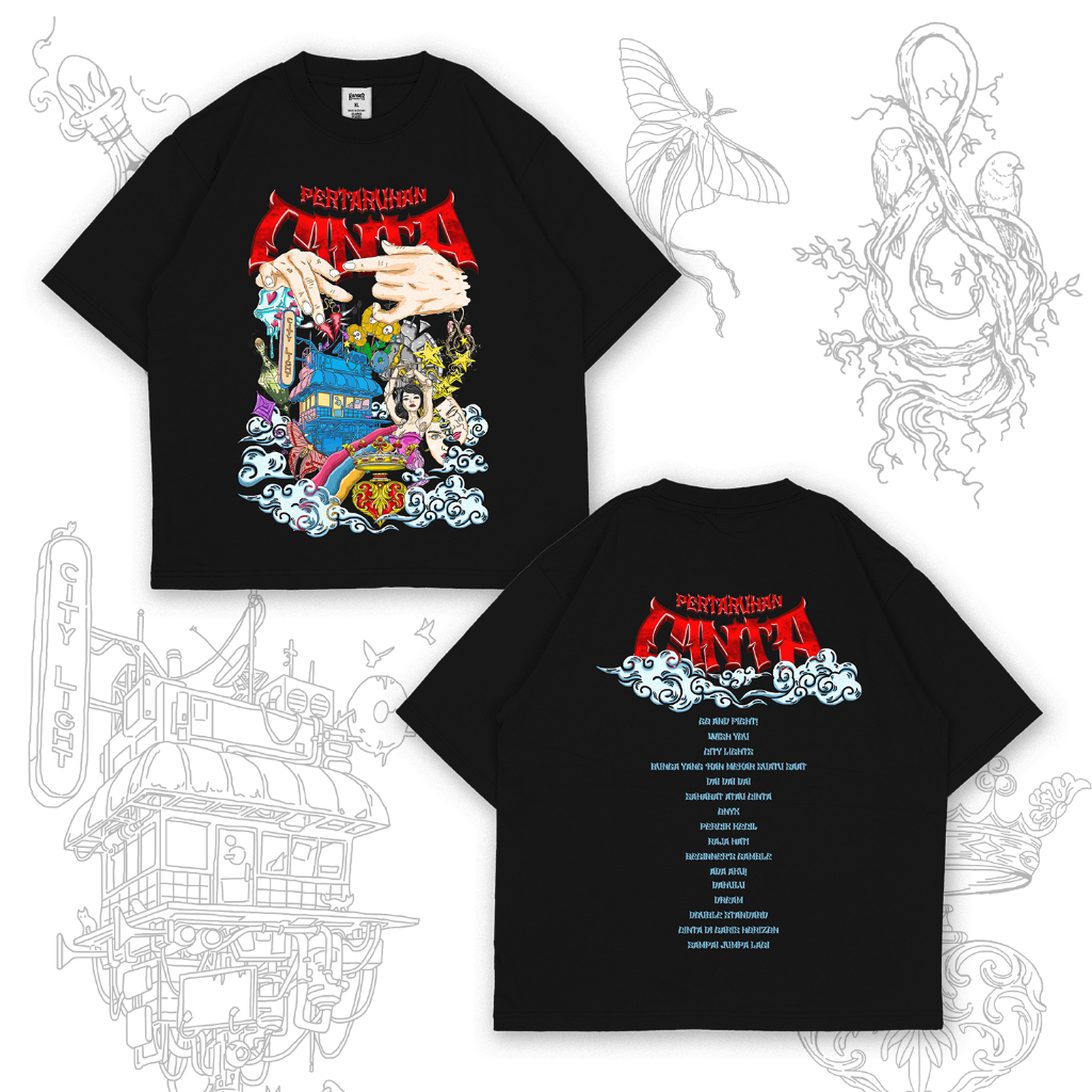 Boxy Oversize PERTARUHAN CINTA JKT48 Original Setlist T-Shirt