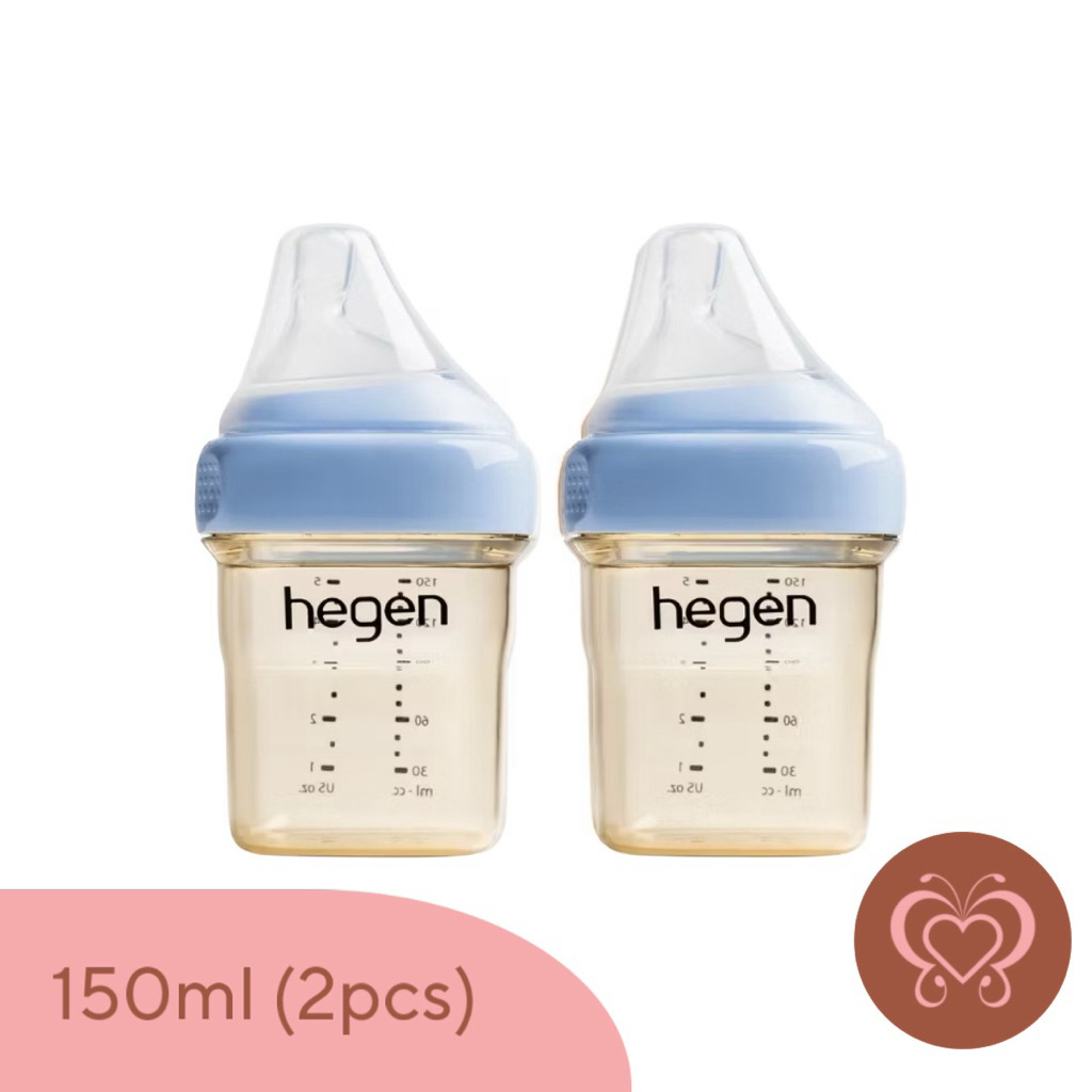 Hegen Botol Susu Dot Bayi Biru 150ml (2 pcs)