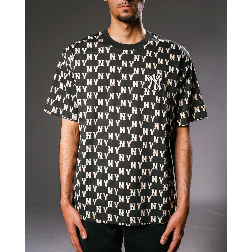 mlb monogram ny basic tee black original