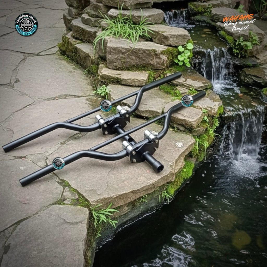 Paket Stang Trill/Trail Plus Dudukan Stang Honda Dan Yamaha Untuk Motor Matic Dan Bebek Modif Trondo