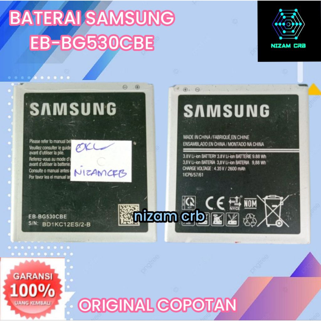 Baterai Battery Batre SAMSUNG J2 Prime / Grand Prime / Grand Prime Plus / J5 2015 / J2 Pro / J2 Core