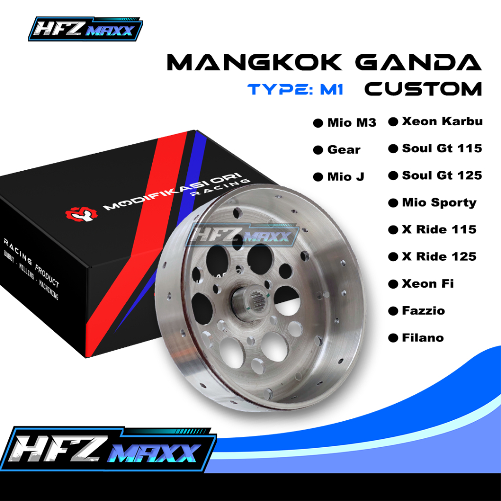 Mangkok Kampas Ganda Fino Mio M3 Soul GT Per Kampas Ganda MIO Original Yamaha Upgrade Akselerasi