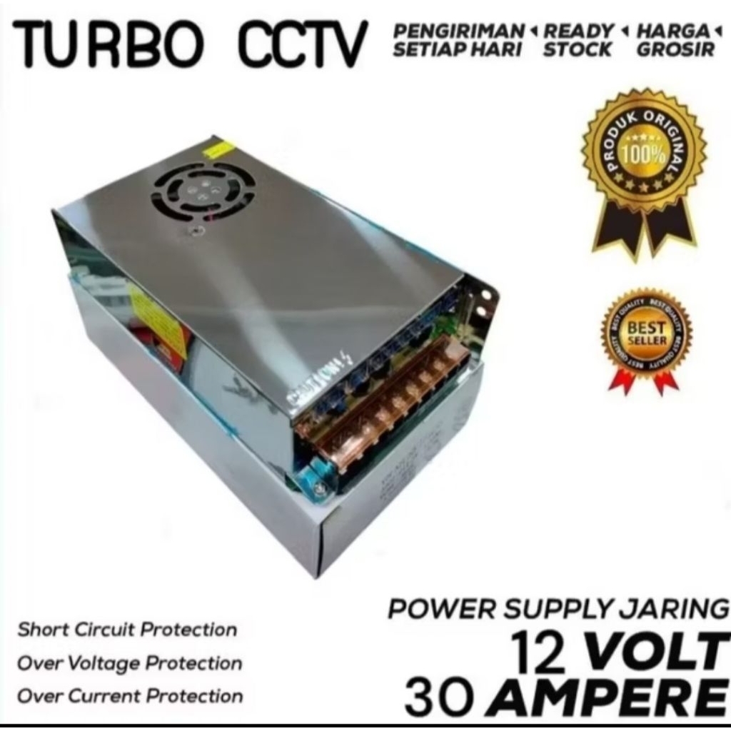 Power Supply 12V 30A Murni Barang Terjamin