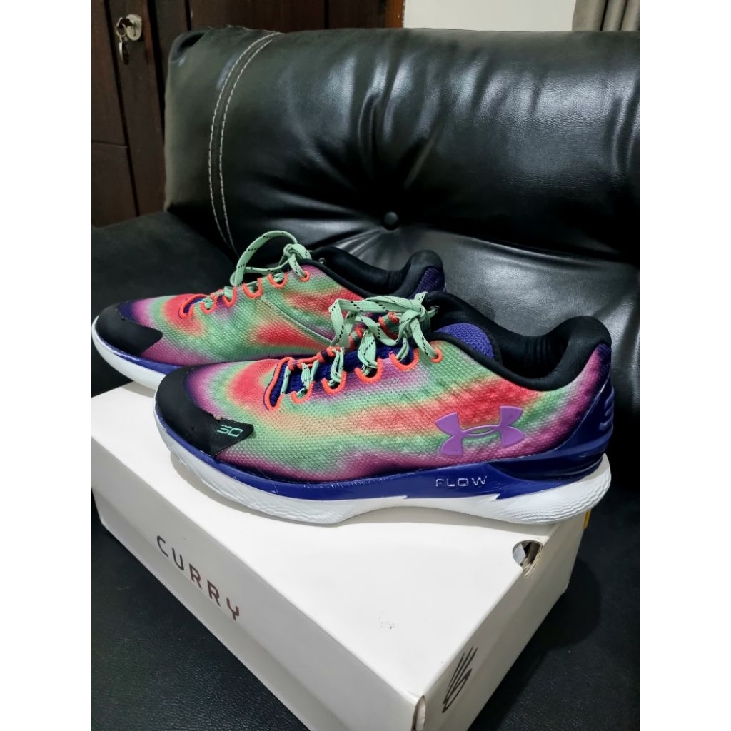 Sepatu Basket Bekas Under Armour Curry 1 Low Flotro Multicolor 45