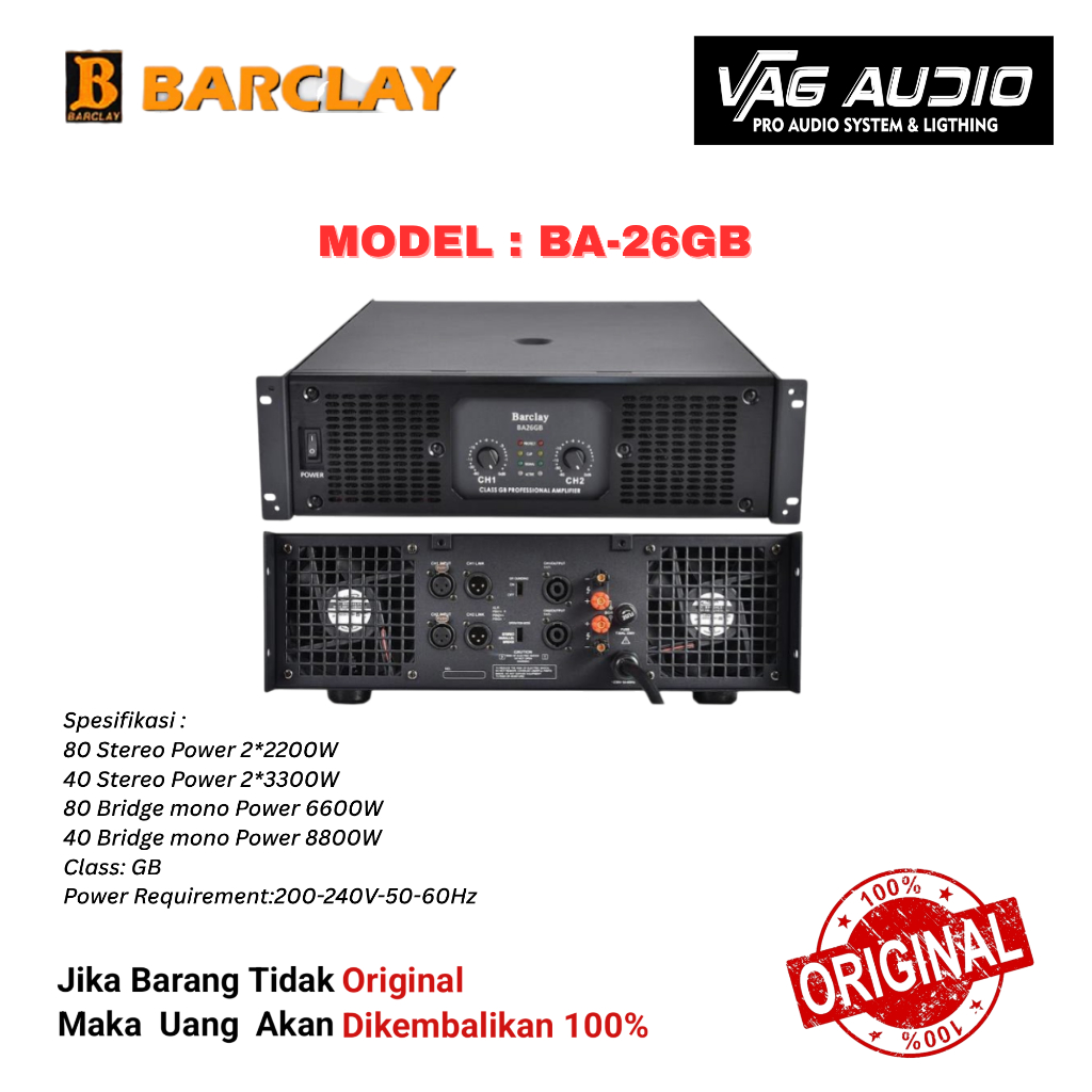 POWER BARCLAY BA-26GB