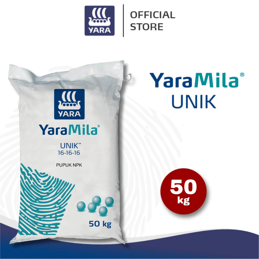 YARA - Pupuk NPK Yara Mila Unik 50 kg Yaramila 16-16-16 Pupuk Masa Pertumbuhan Tanaman