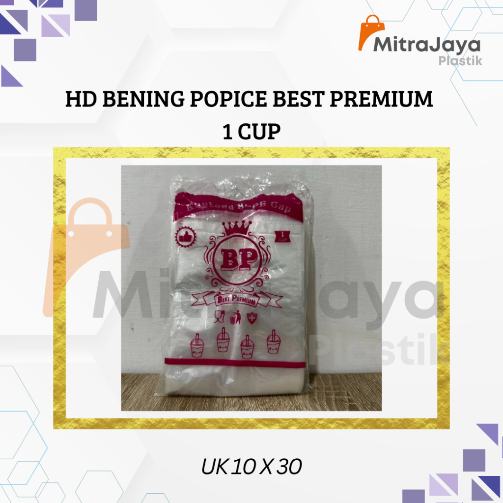 HD Bening Pop Ice Best Premium 1 Cup – Plastik Kemasan Minuman Tebal & Kuat