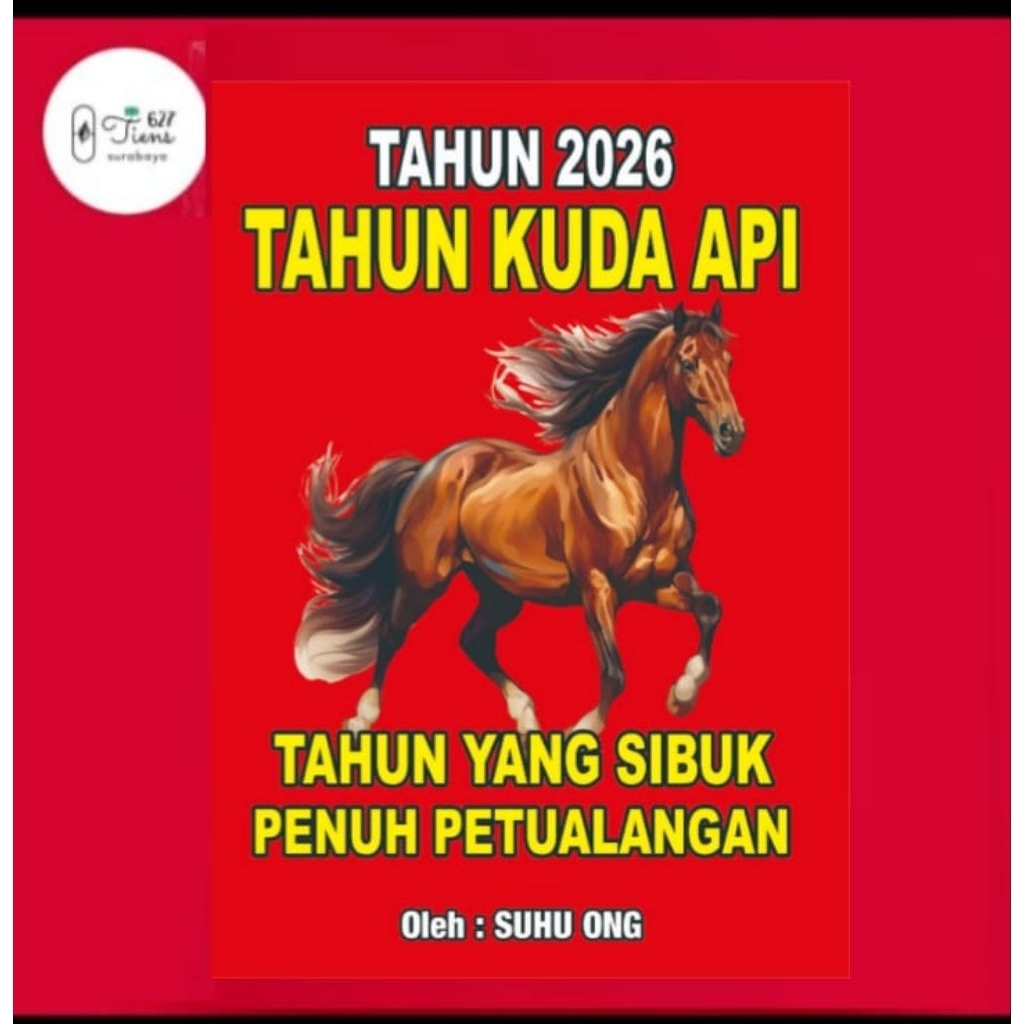 BUKU JAP JI SHIO KUDA API 2026 KARYA SUHU ONG|BUKU RAMALAN|BUKU SHIO