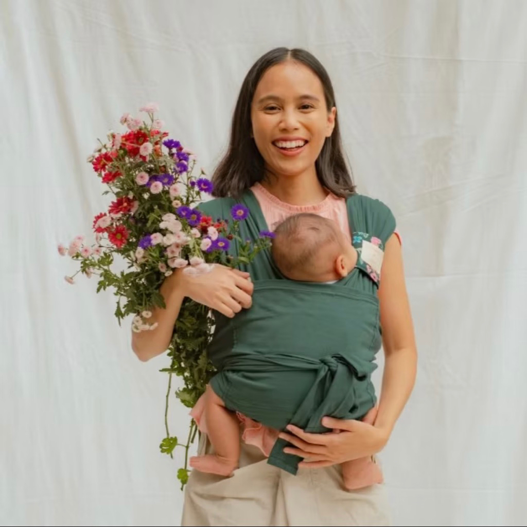 Preloved Gendongan Bayi Mikhadou - Mikhadou Bloom Wrap - Gendongan Instant Wrap - Bloom Wrap Mikhado