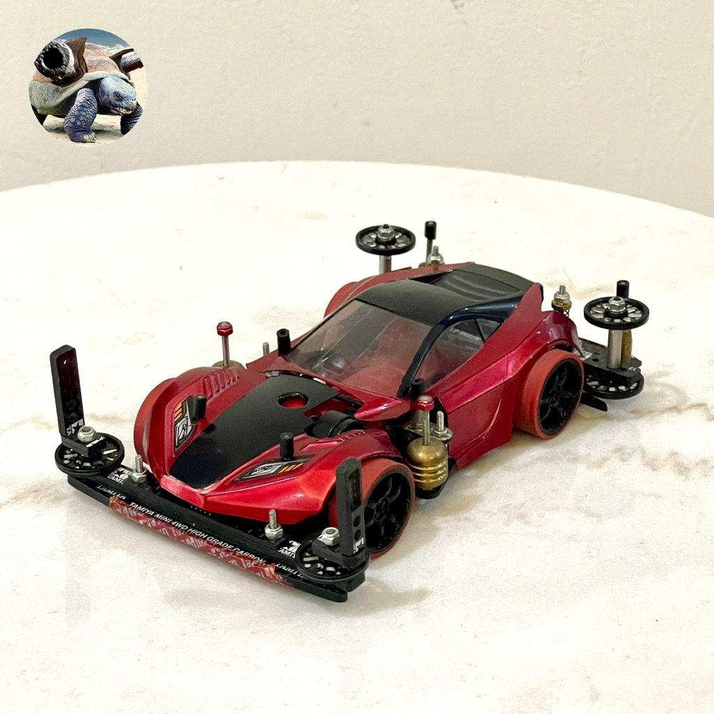 Tamiya Mini 4wd STO 100 FMA Chassis Festa Jaune body