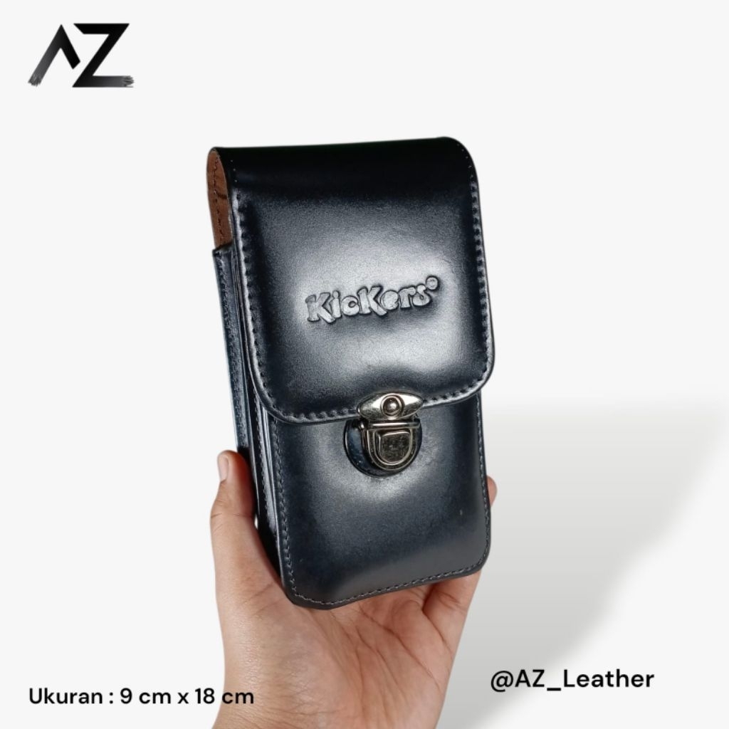 7" inch Sarung HP 2 Slot Kulit Sapi Asli 100%