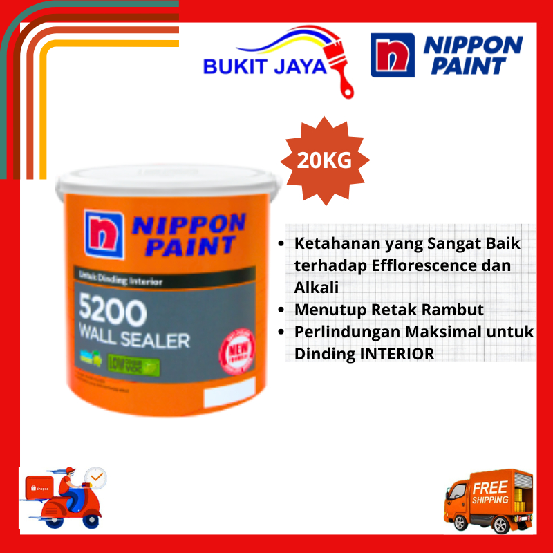 CAT DASAR ALKALI NIPPON SEALER NIPPON PAINT 5200 (INTERIOR) 20KG