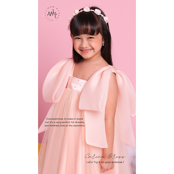 DRESS ANAK PEREMPUAN NEW CARINA 069- PASTEL COLOUR