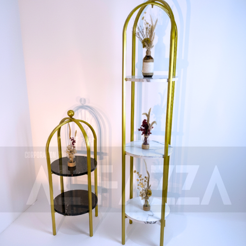 Rak sangkar burung gold minimalis Rak serbaguna rak sudut ruang tamu as