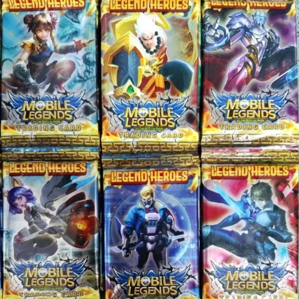 1 RENTENG KARTU PERMAINAN MOBILE LEGEND Kartu mainan foil mobile legends Kartu hero mobile legend Ka