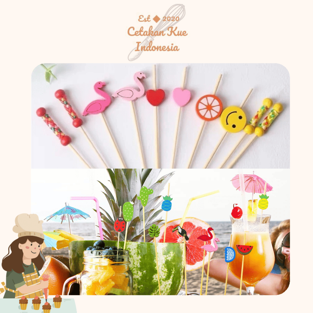 {CKI} ATOZ Tusuk Buah Bambu Tusuk Cocktail, Tusuk Kaido ,tusuk bekal, tusuk kue,tusuk dessert tusuk 