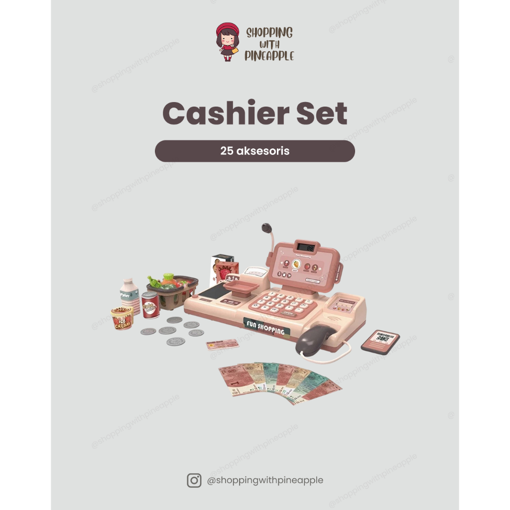 SWP -  Cashier Set 888 / Set Mainan Kasir Anak / Set Mainan Kasir Minimarket / Mainan Kasir - Kasira