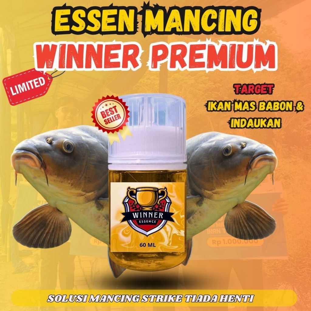 Essen Babon Ikan Mas Dan Essen Oplosan Premium Ikan Mas Rame | WINNER Premium