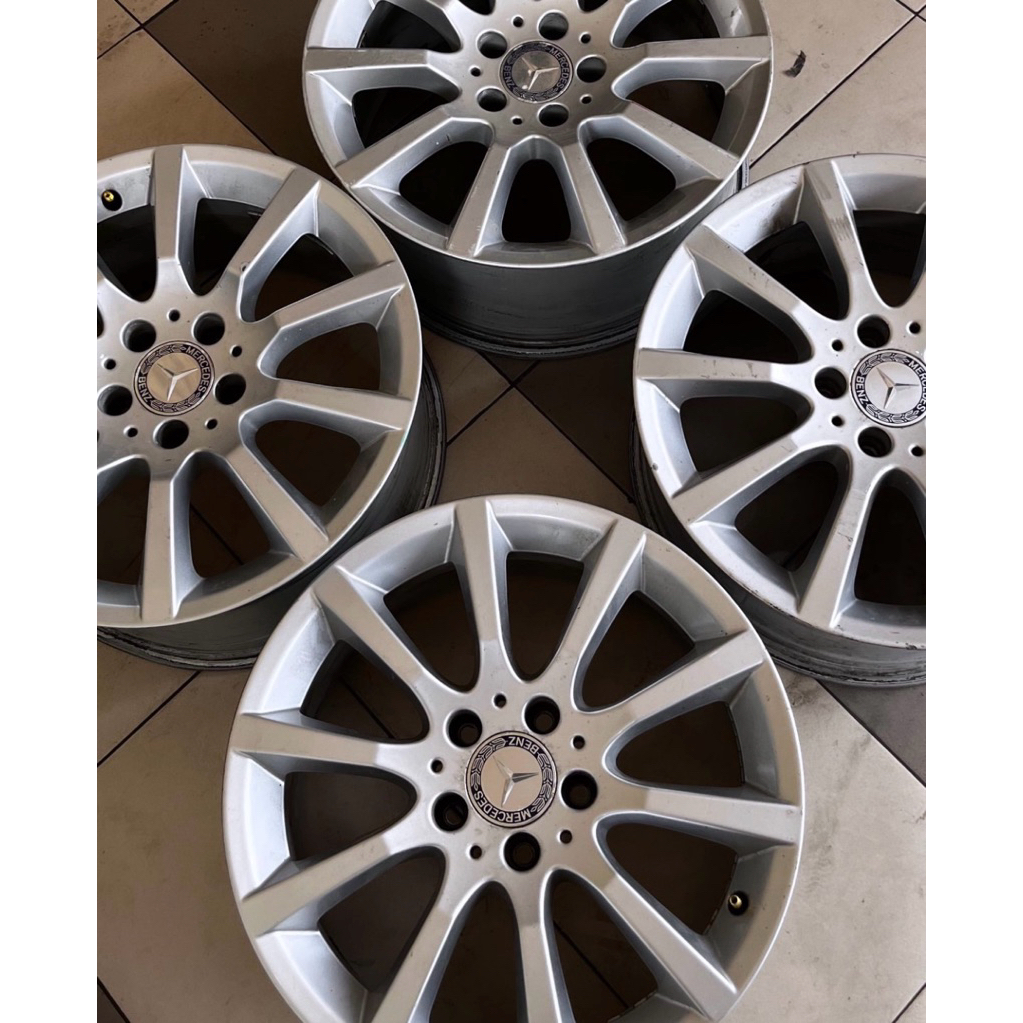Velg OEM Mercedes SLK R17. Staggered 7.5-8.5. Et 42-38. 5x112/114. For Mercy, Jepang, dll