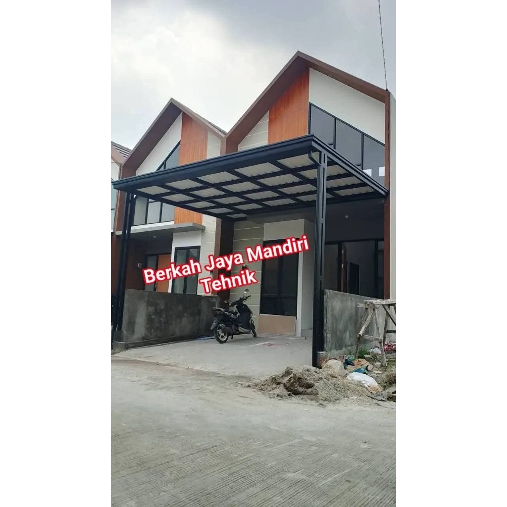 kanopi besi hollow galvanis